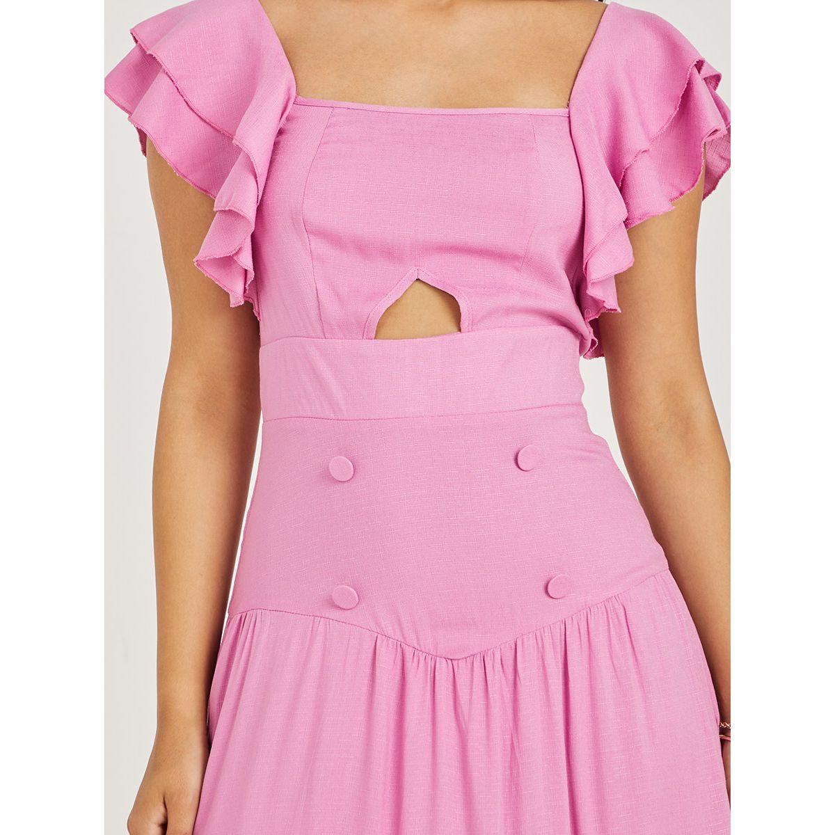 فستان طويل بكسرات وكشكش-women-clothing-dresses-image-4
