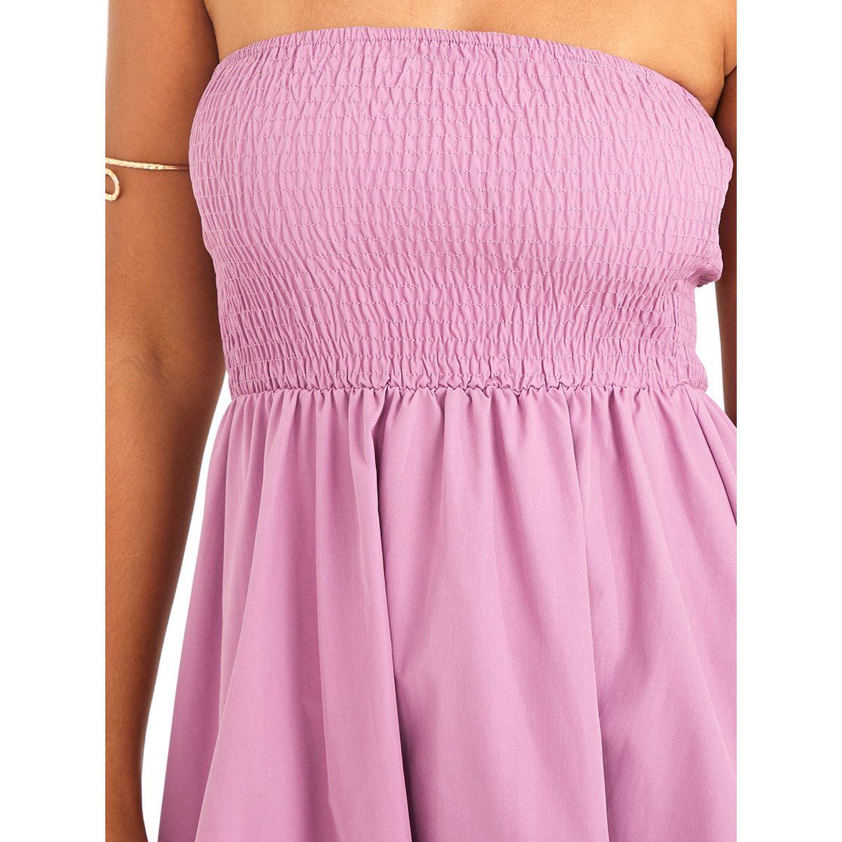فستان ميدي بتفاصيل مزمومة-women-clothing-dresses-image-4