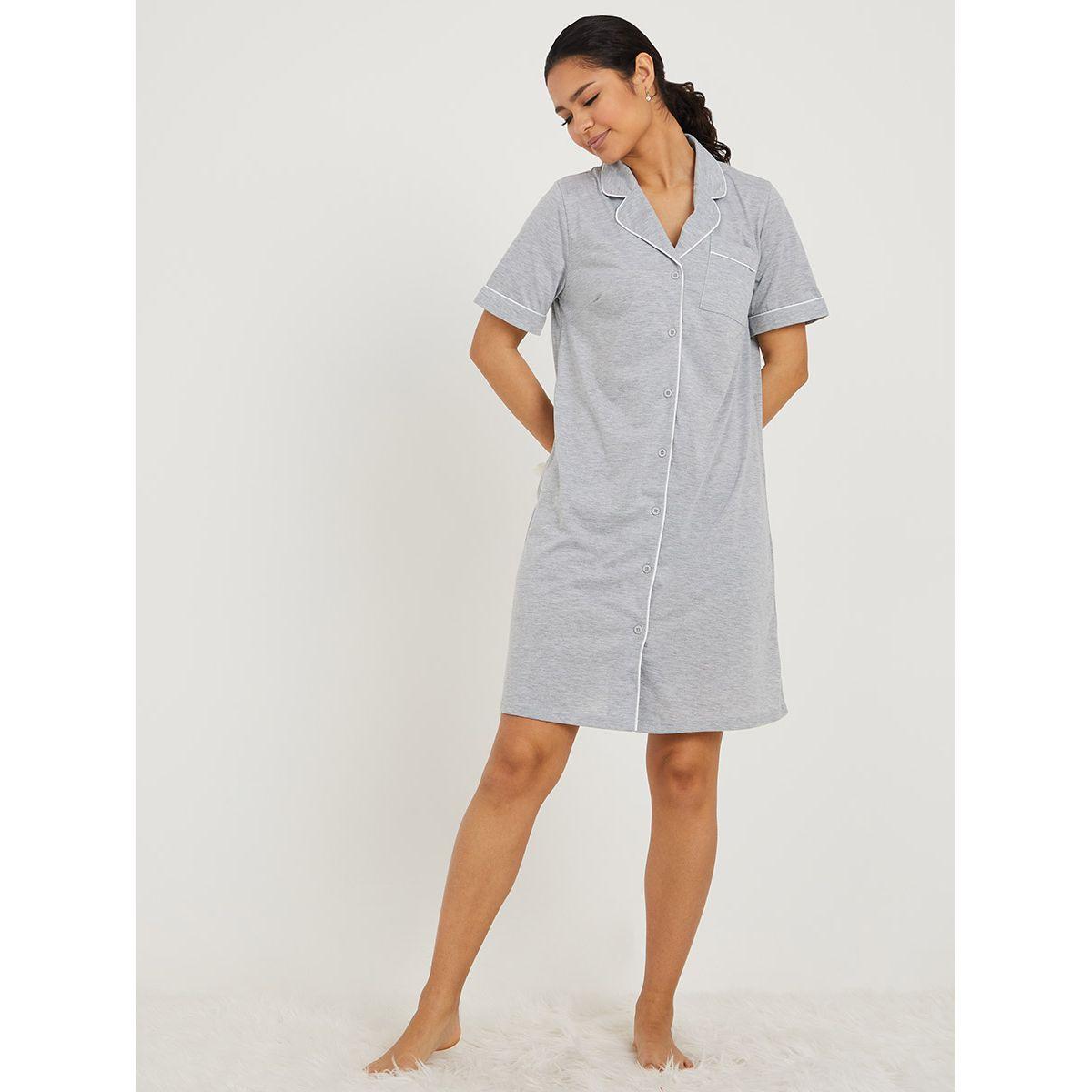 قميص نوم باكمام قصيرة-women-clothing-nightwear-nighties-image-1