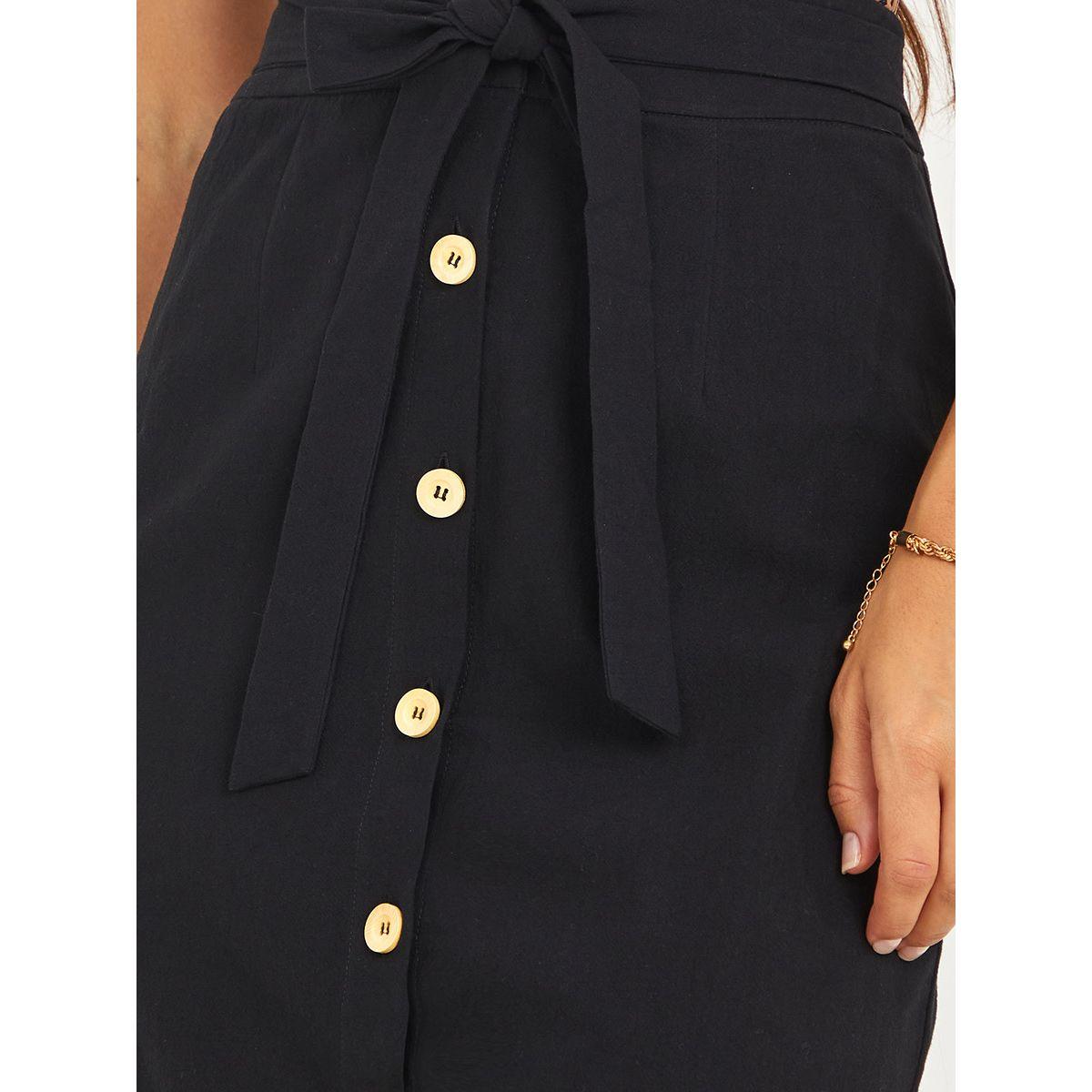 تنورة بطول الركبة مزينة بازرار-women-clothing-bottoms-skirts-image-3