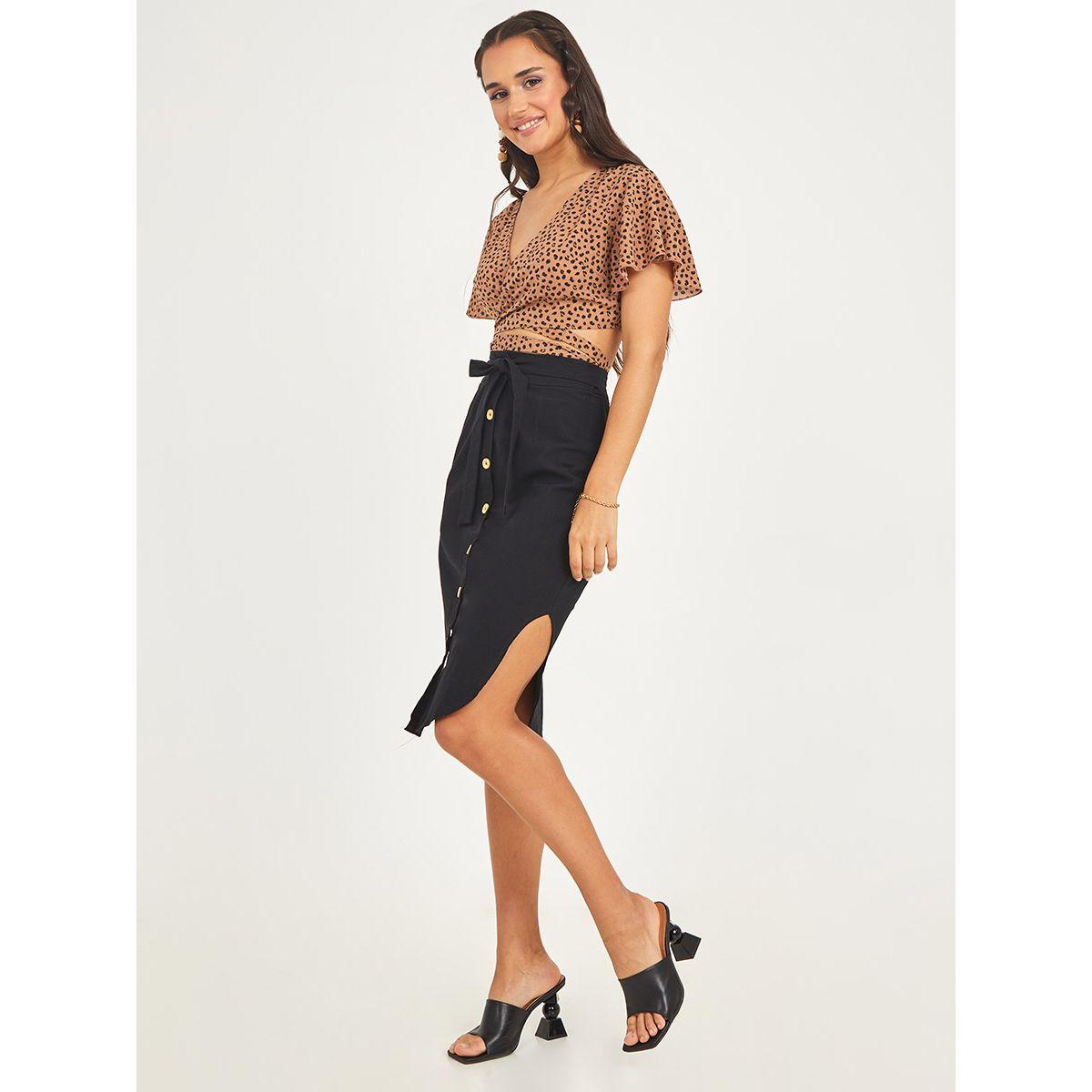 تنورة بطول الركبة مزينة بازرار-women-clothing-bottoms-skirts-image-6