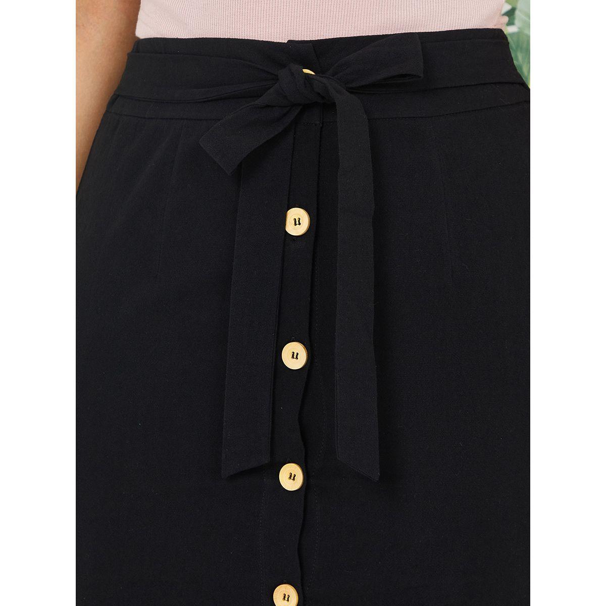 تنورة بطول الركبة مزينة بازرار-women-clothing-bottoms-skirts-image-7