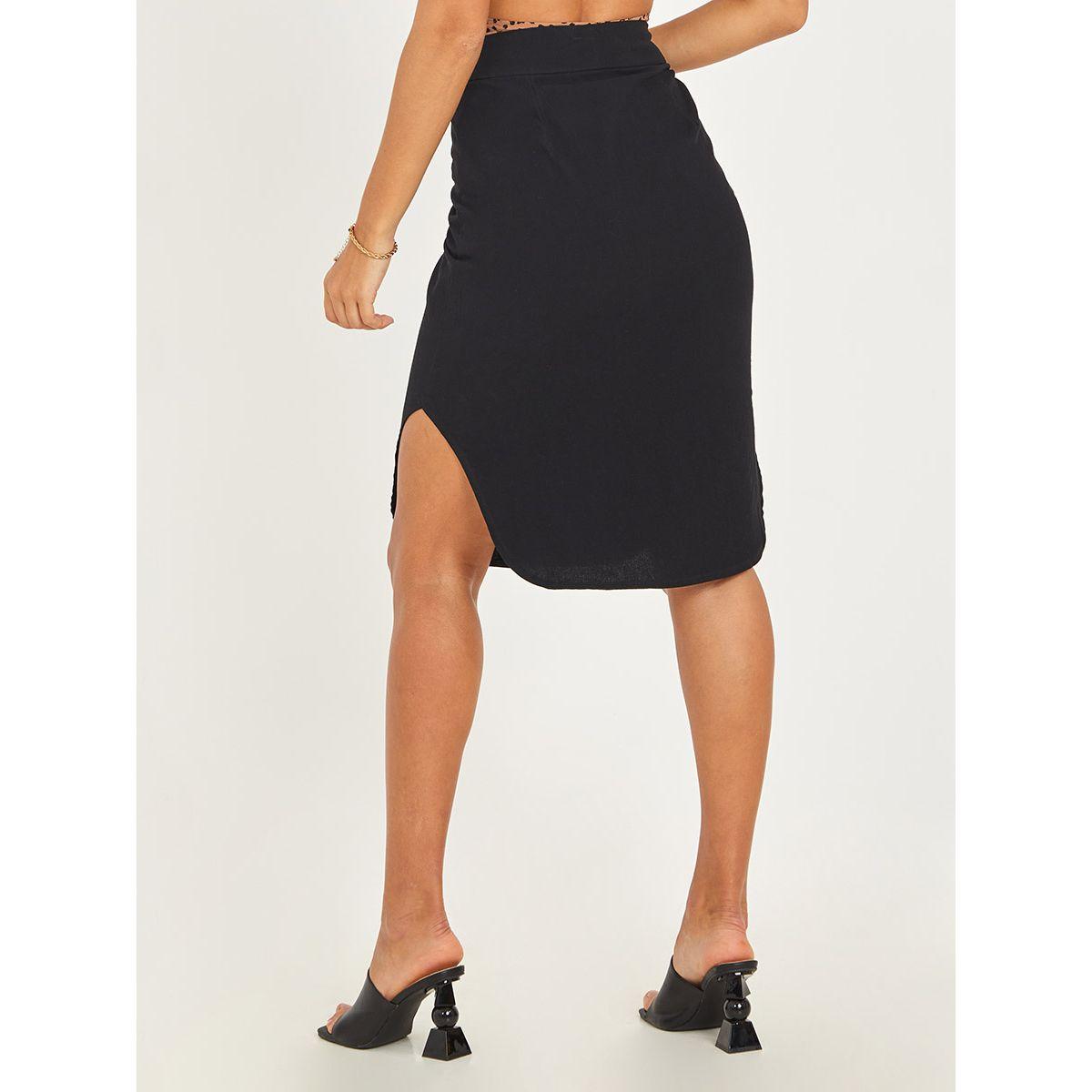 تنورة بطول الركبة مزينة بازرار-women-clothing-bottoms-skirts-image-8