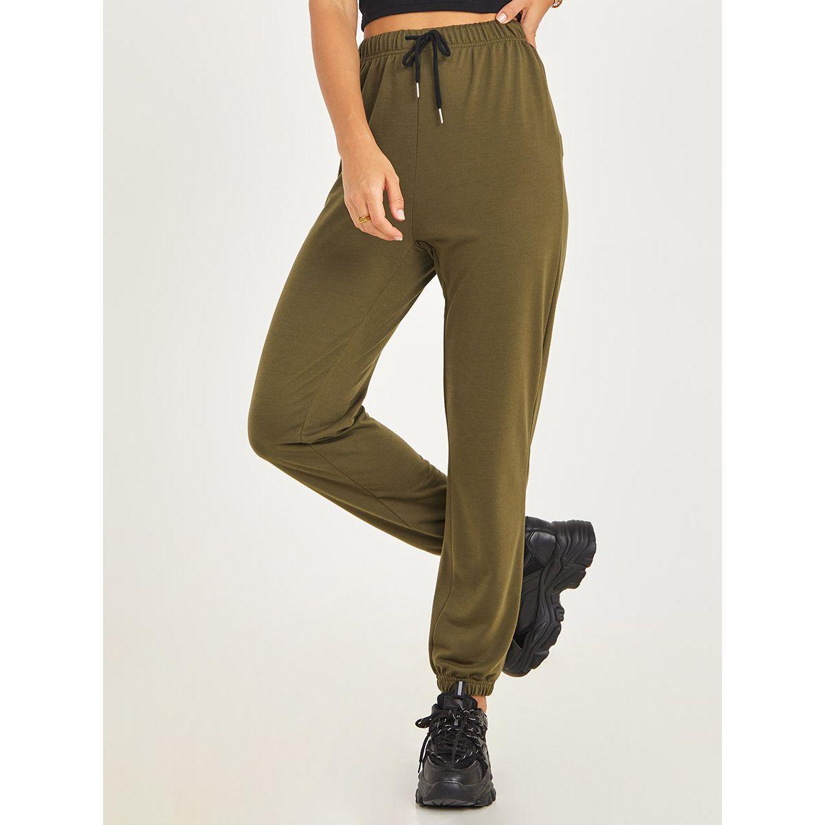 Styli Drawstring Waistband Relaxed Fit Cuffed Jogger-women-clothing-bottoms-joggers-image-3