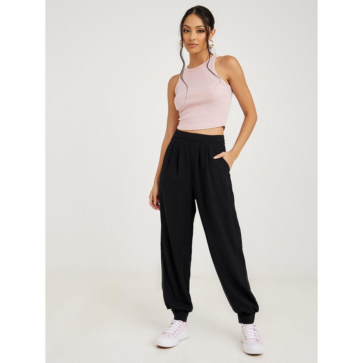 Styli Elasticated Waistband Relaxed Fit Cuffed Jogger-women-clothing-bottoms-joggers-image-2