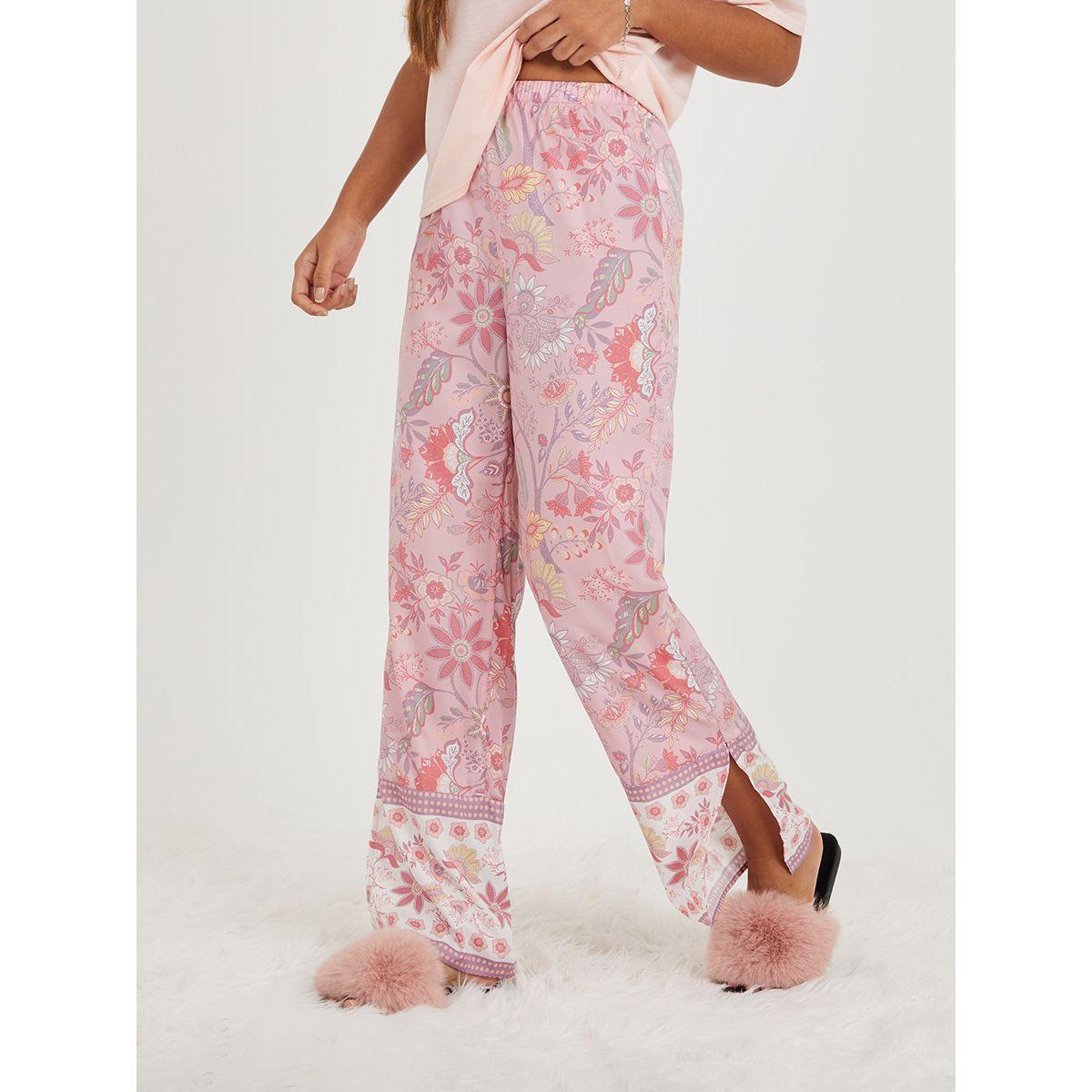 طقم بيجاما من ( بنطال + تيشيرت )-women-clothing-nightwear-pyjamas-longsets-image-4