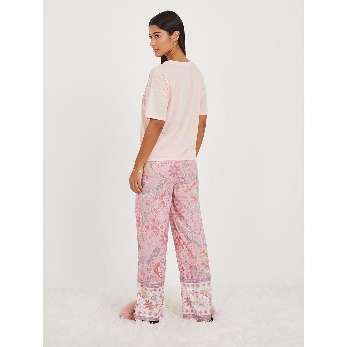 طقم بيجاما من ( بنطال + تيشيرت )-women-clothing-nightwear-pyjamas-longsets-image-5