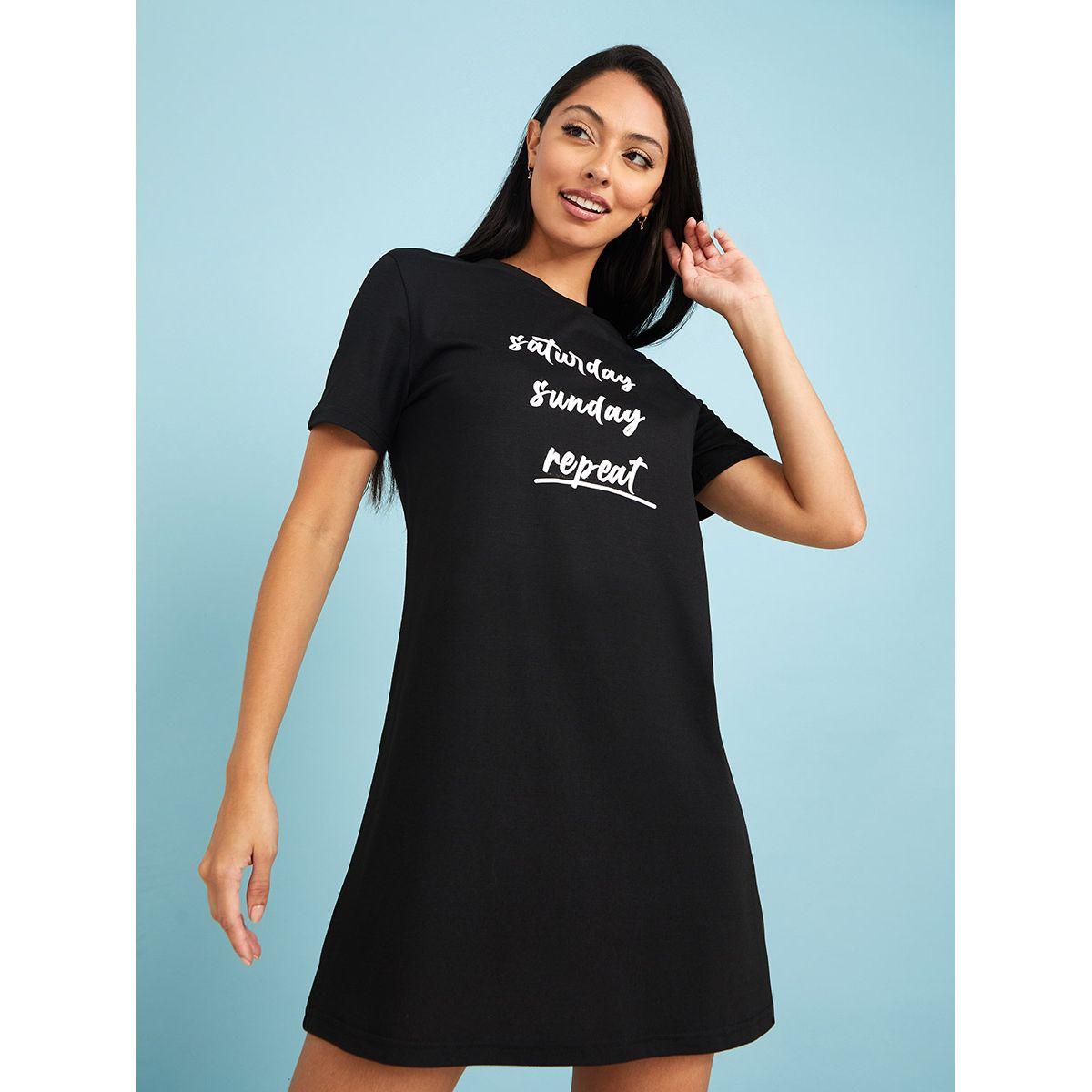قميص نوم قصير مطبع بكتابة-women-clothing-nightwear-nighties-image-1