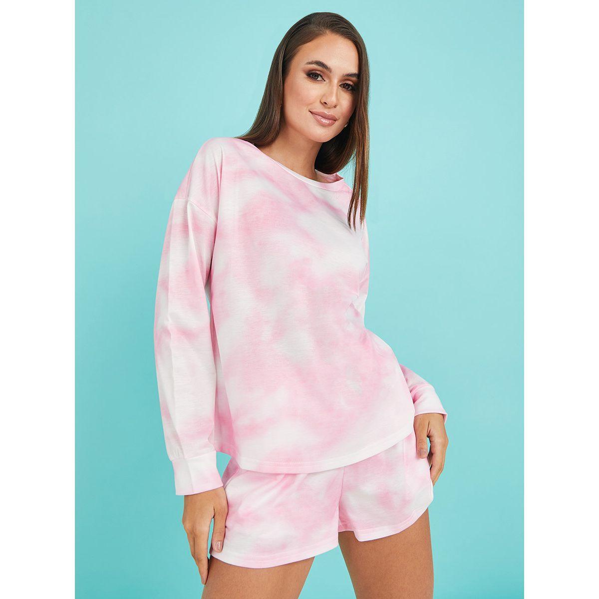 طقم من ( شورت + بلوزة )-women-clothing-coordsets-image-1