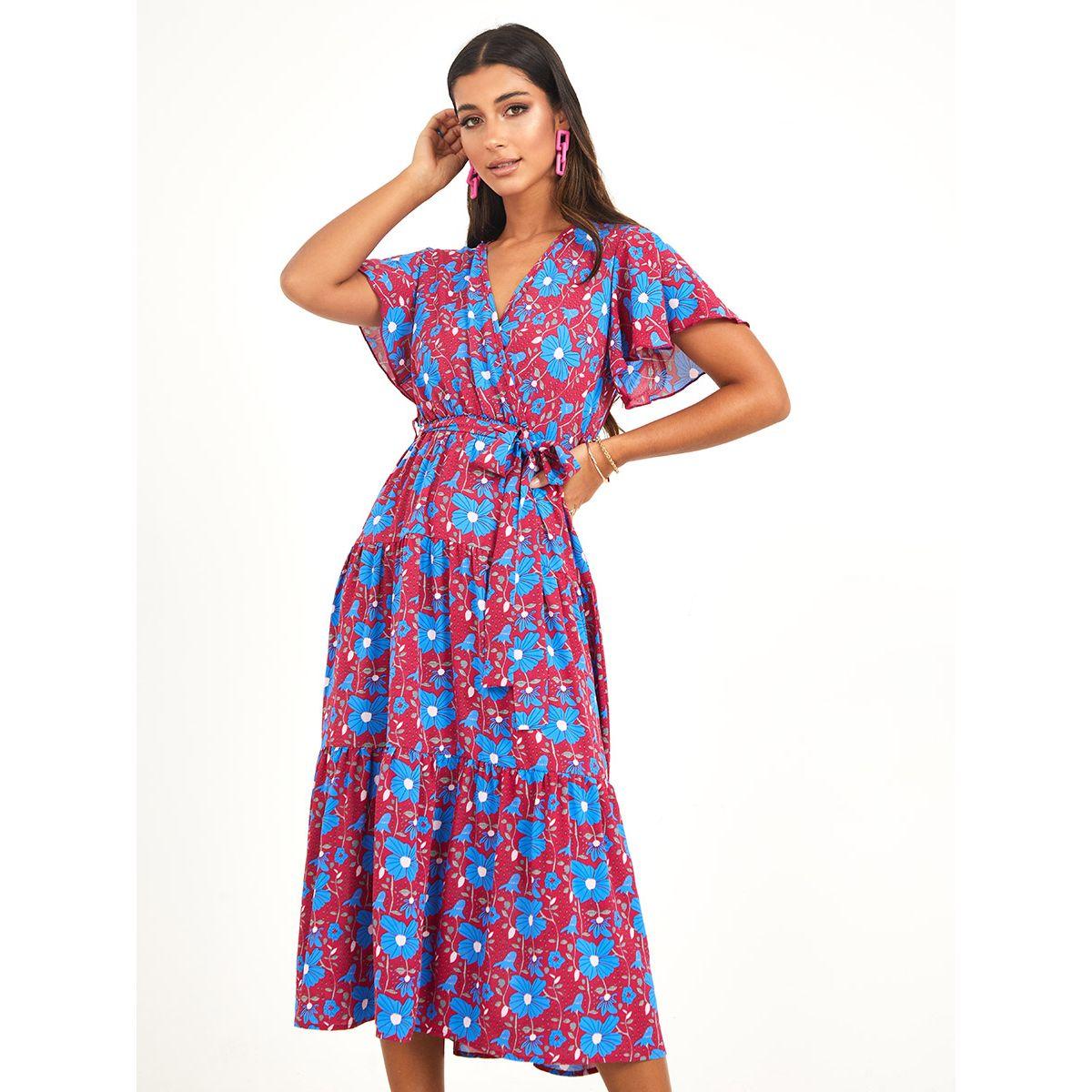 فستان ميدي بنمط لف-women-clothing-dresses-image-2