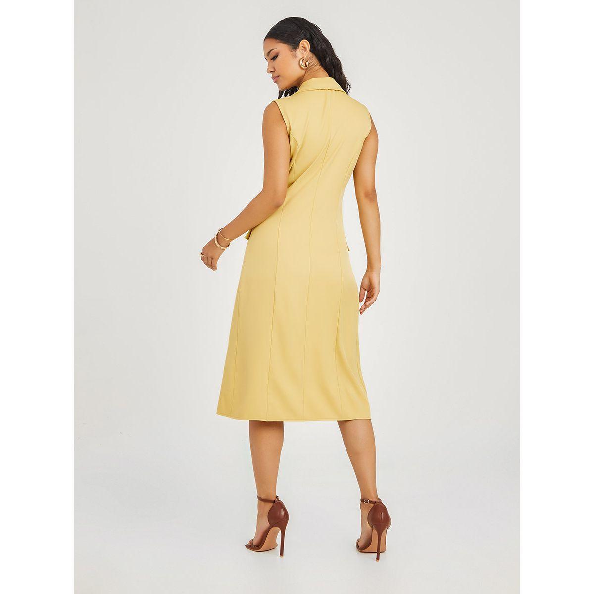 Styli Sleeveless Button Detail Blazer Midi Dress-women-clothing-dresses-image-4