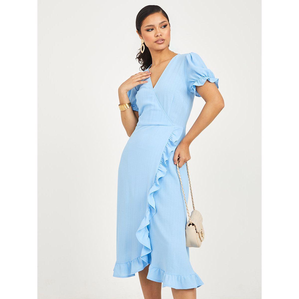 فستان ميدي بنمط لف-women-clothing-dresses-image-1