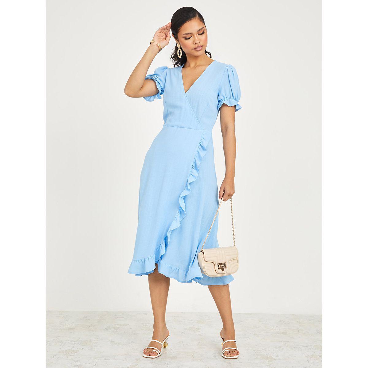 فستان ميدي بنمط لف-women-clothing-dresses-image-2