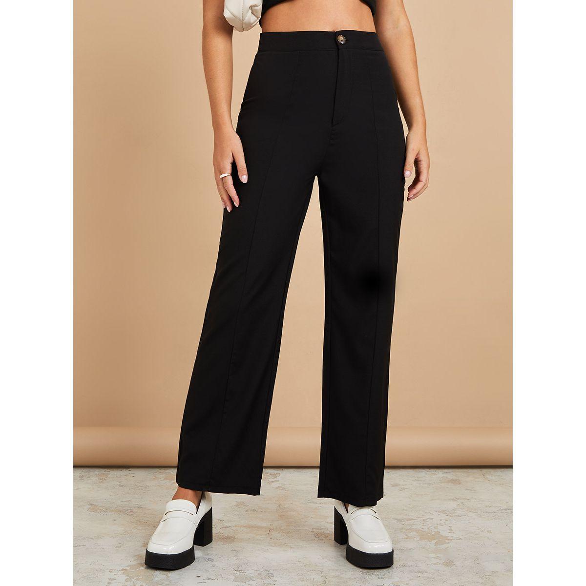 Styli High Rise Straight Leg Trouser-women-clothing-bottoms-trousers-image-1