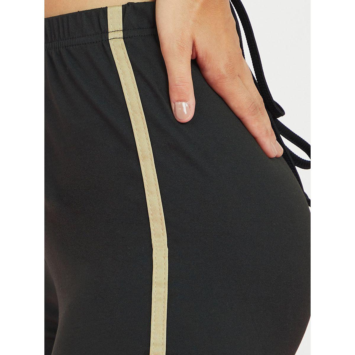 Styli Side Tape Detail Leggings-women-clothing-bottoms-leggings-image-4