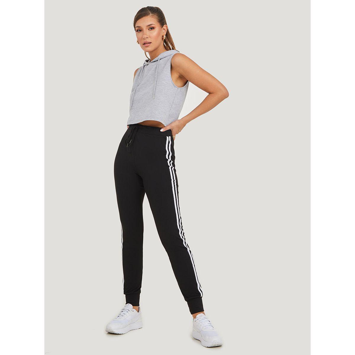 جوغر باساور وشريط جانبي-women-clothing-bottoms-joggers-image-1