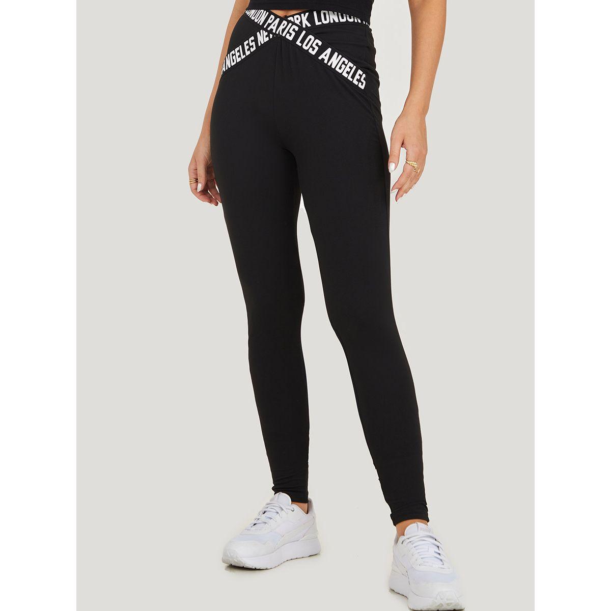 ليقنز بخصر مطبع بكتابة-women-clothing-bottoms-leggings-image-2