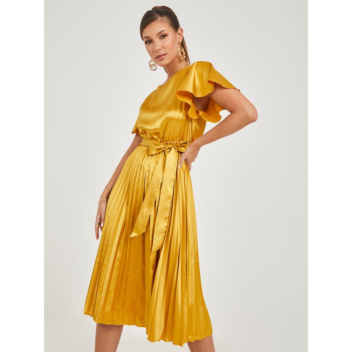 فستان ميدي باكمام قصيرة-women-clothing-dresses-image-2