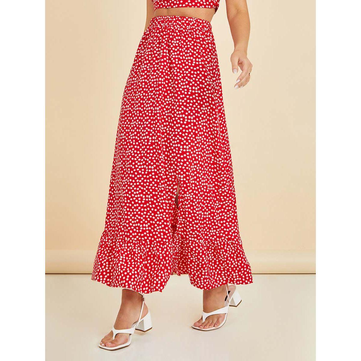 طقم منسق ( تنورة طويلة + بلوزة قصيرة )-women-clothing-coordsets-image-4