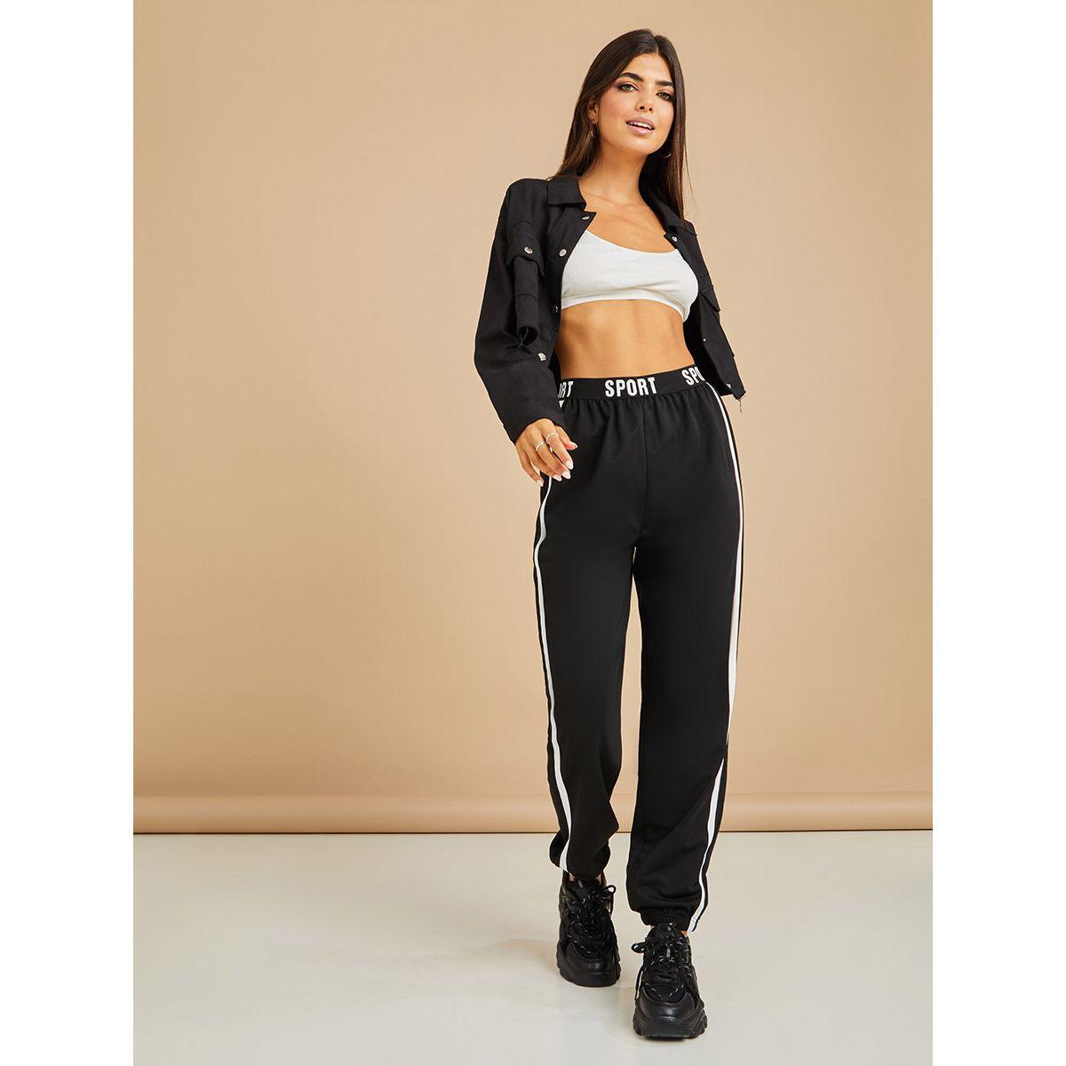 جوغر بخصر مطبع بكتابة-women-clothing-bottoms-joggers-image-2