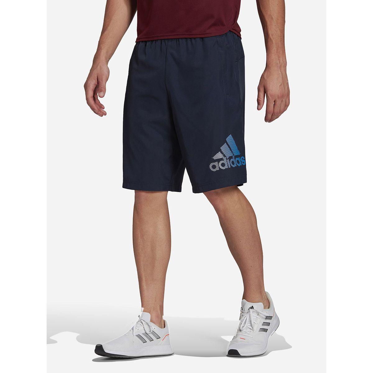 Adidas D2M Logo Print Training Shorts-men-clothing-sportswearandactivewear-bottoms-image-1