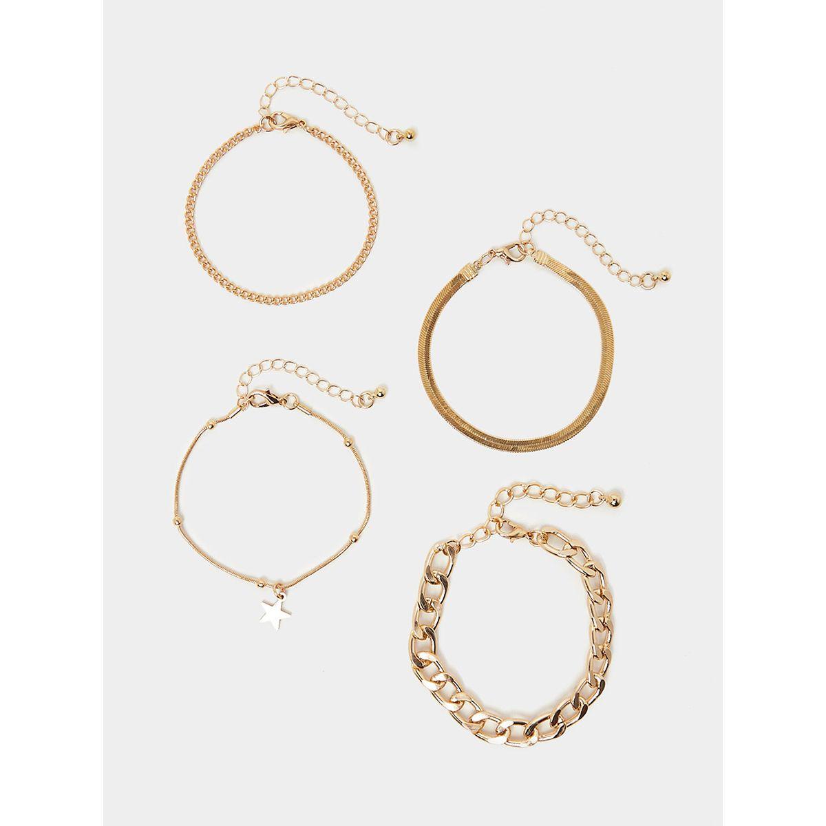 مجموعة من 4 عقد عصري-women-watchesandjewellery-jewellery-banglesandbracelets-image-1