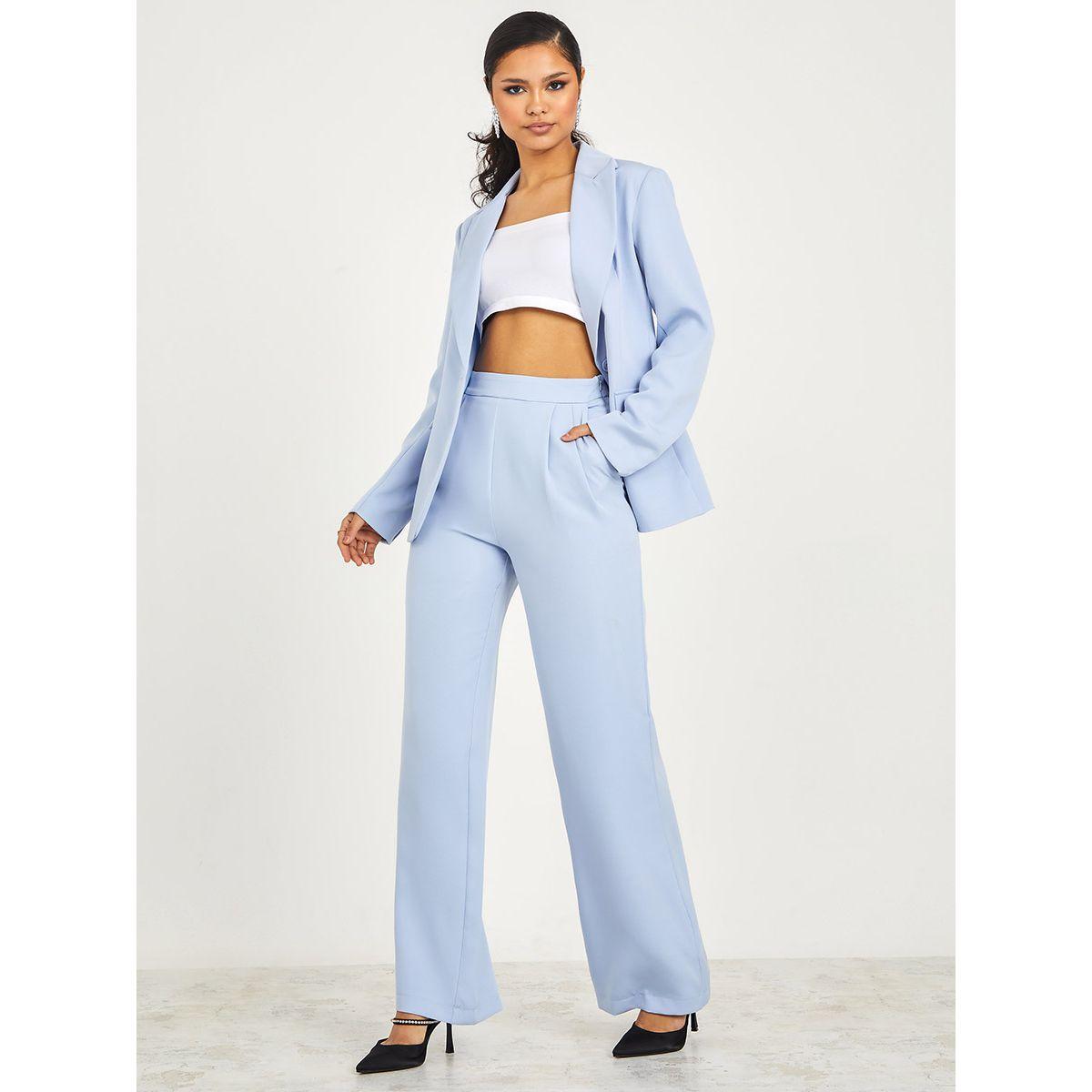 Styli Wide Leg Tailored Trouser with Side Pocket-women-clothing-bottoms-trousers-image-2
