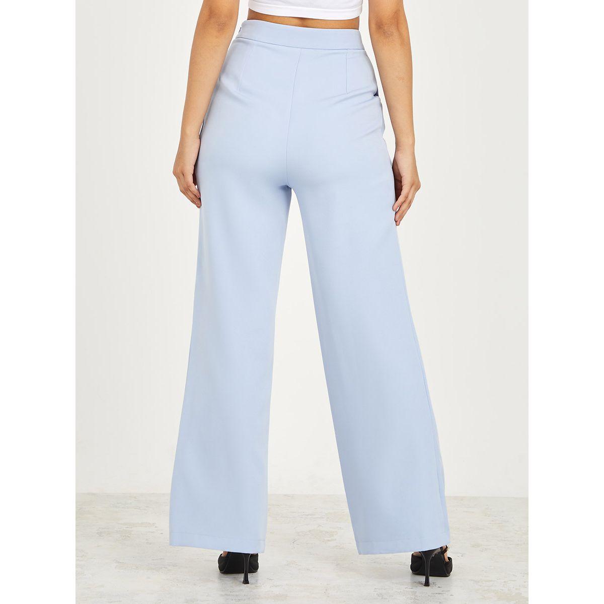Styli Wide Leg Tailored Trouser with Side Pocket-women-clothing-bottoms-trousers-image-4