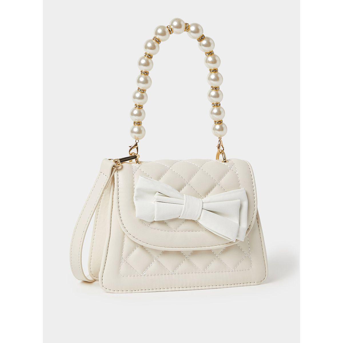 شنطة مزينة بلؤلؤ وفيونكة-women-bagsandwallets-handbags-image-1