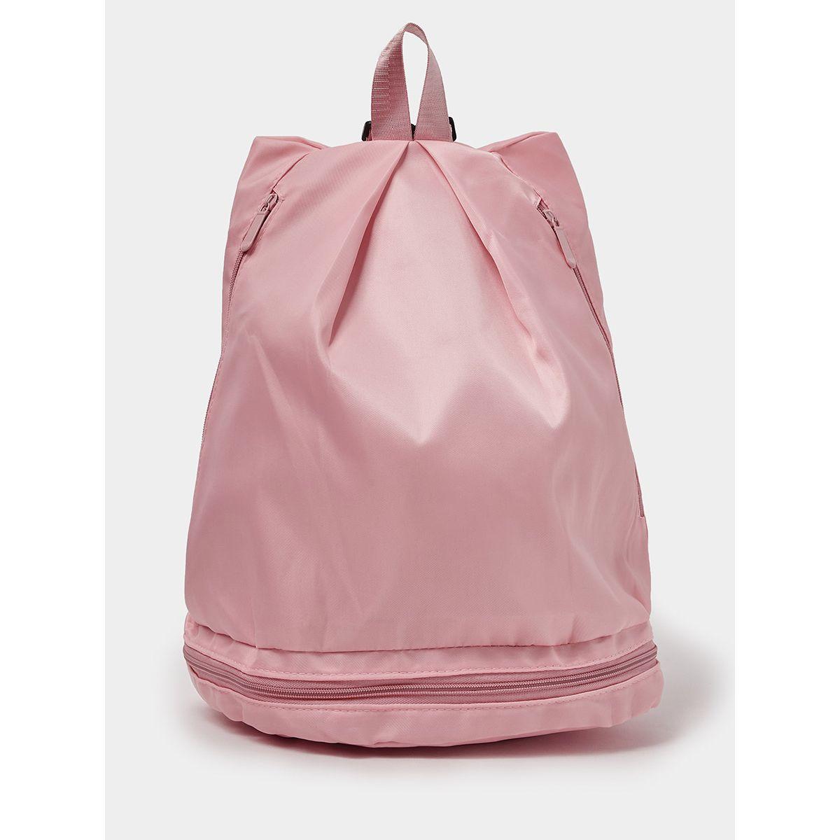 Styli Zip Closure Sports Backpack with Shoe Compartment-women-bagsandwallets-backpacks-image-1