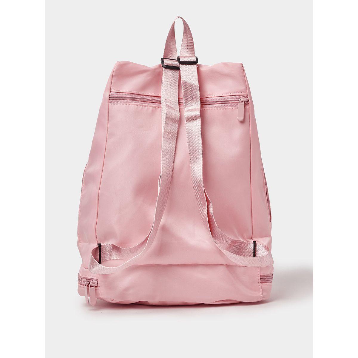 Styli Zip Closure Sports Backpack with Shoe Compartment-women-bagsandwallets-backpacks-image-4