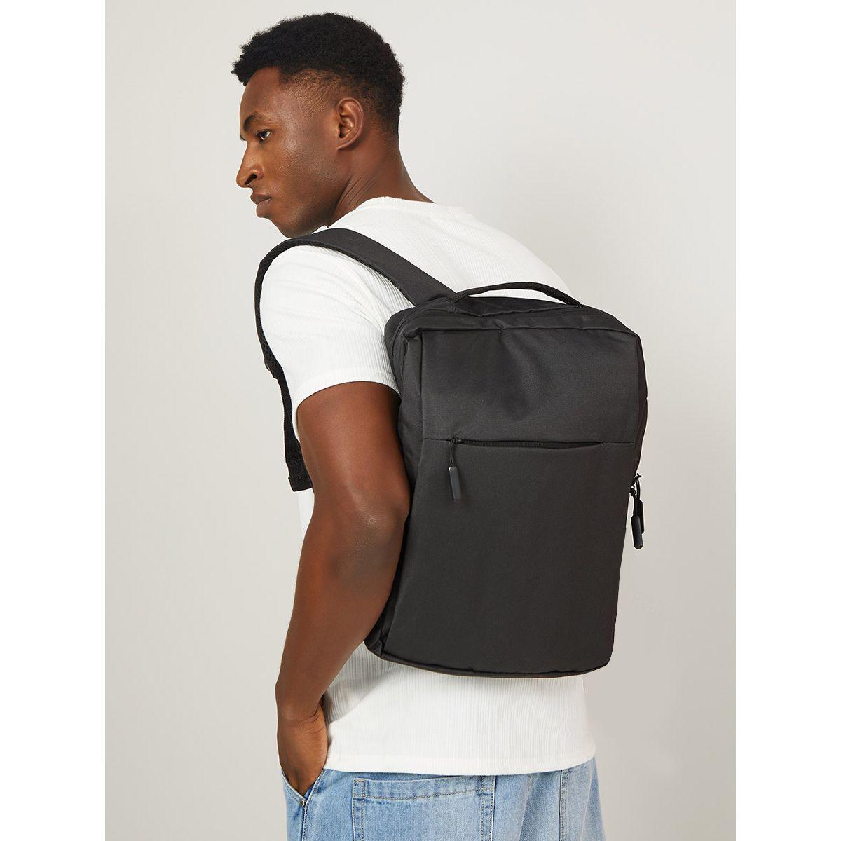 Styli Front Zip Backpack with USB Port-men-bags-image-2