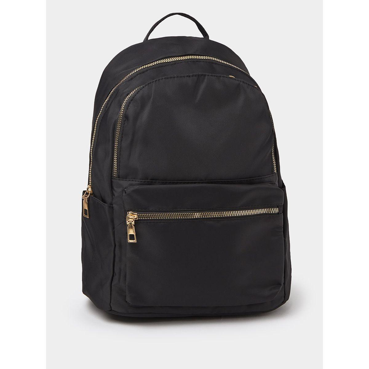 Styli Contrast Zip Closure Detail Backpack-women-bagsandwallets-backpacks-image-1