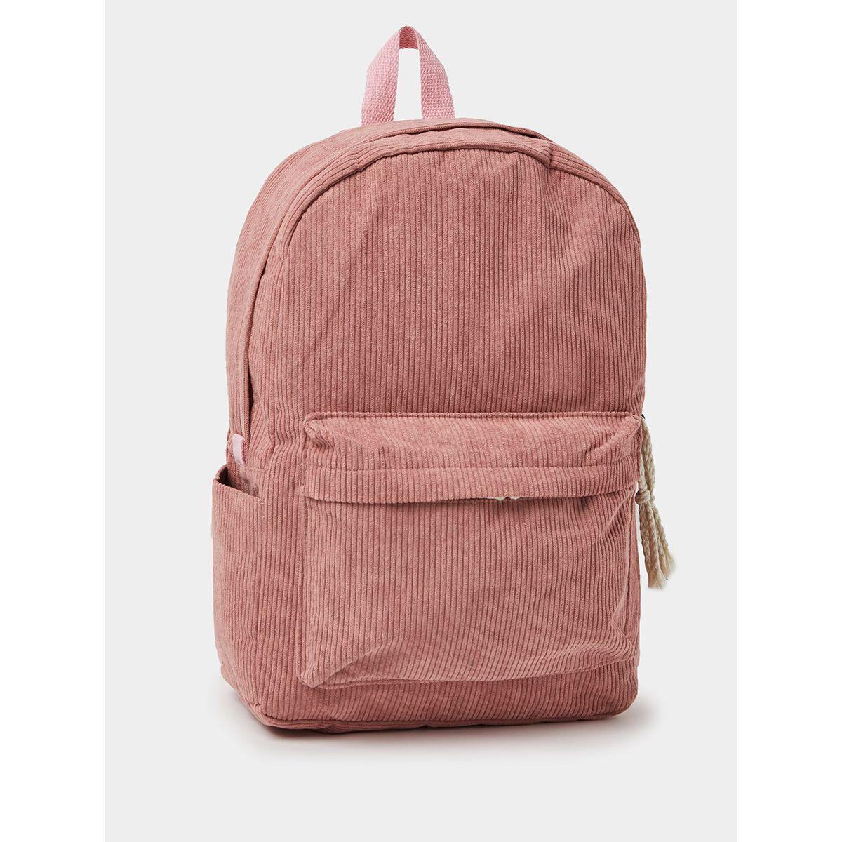 Styli Textured Backpack with Front Pocket-women-bagsandwallets-backpacks-image-1