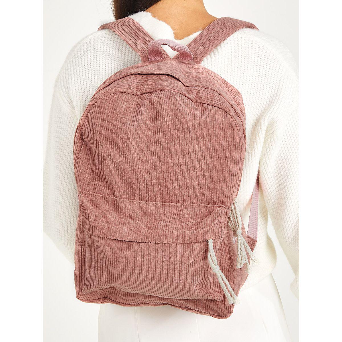 Styli Textured Backpack with Front Pocket-women-bagsandwallets-backpacks-image-3