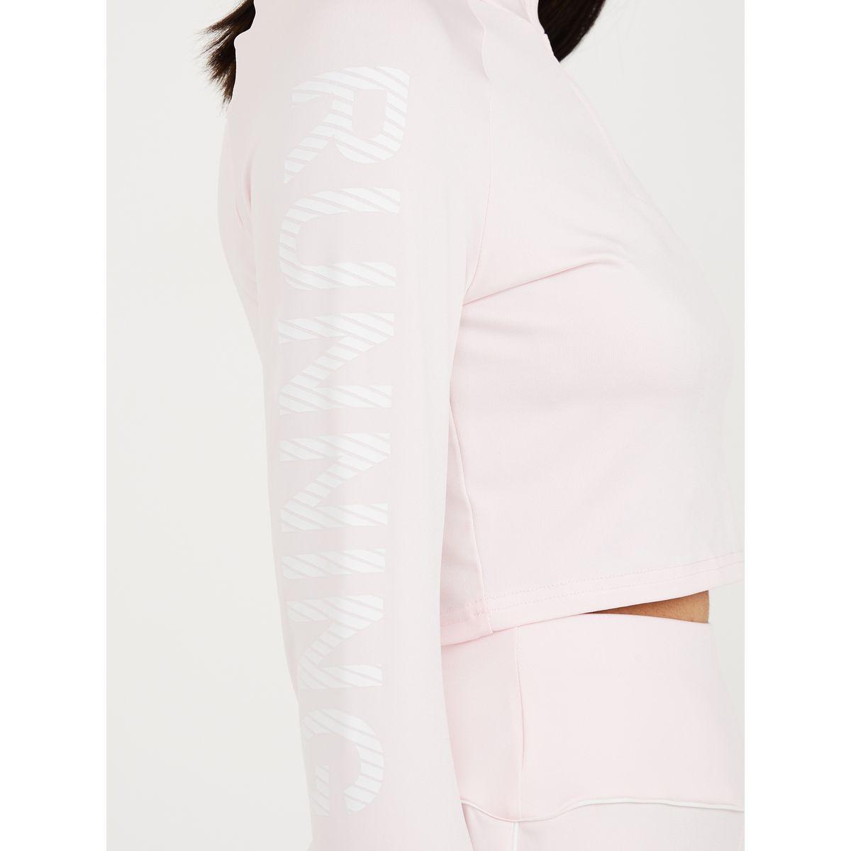 Styli Active Running Arm Slogan Crop Top and Contrast Piping Detail Active Flared Leggings Set-sports-women-clothing-trackpantsandtracksuits-image-3