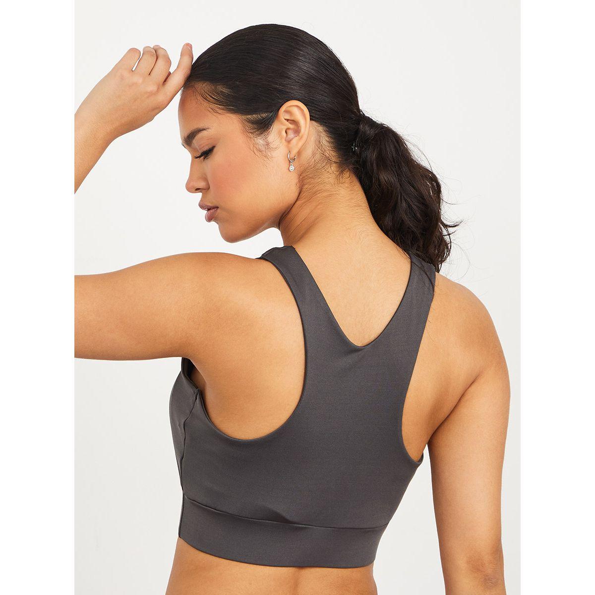 Styli Active Ruched Front Racerback Active Sports Bra-sports-women-clothing-sportsbras-image-4