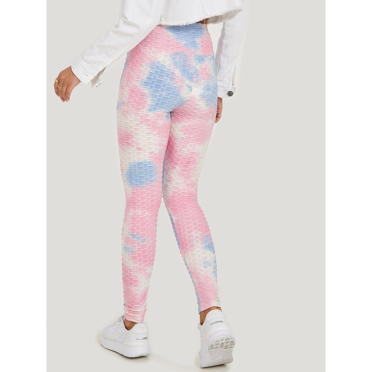 Styli Tie Dye Print Textured Leggings-women-clothing-bottoms-leggings-image-5