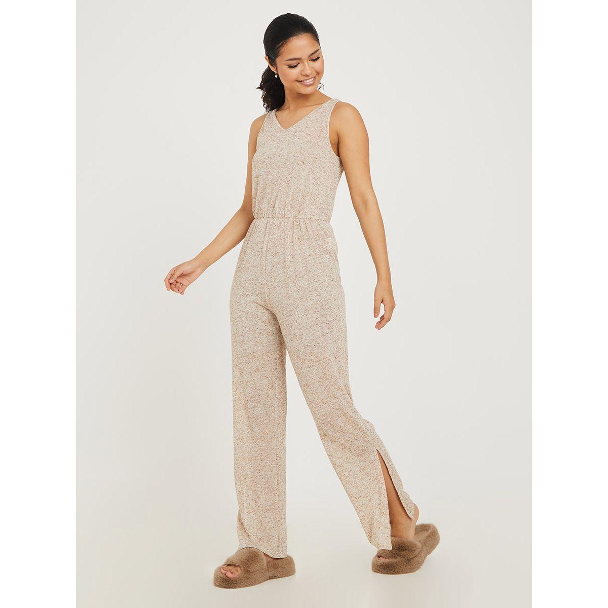 جمبسوت محبوك بلا اكمام-women-clothing-coordsets-image-1