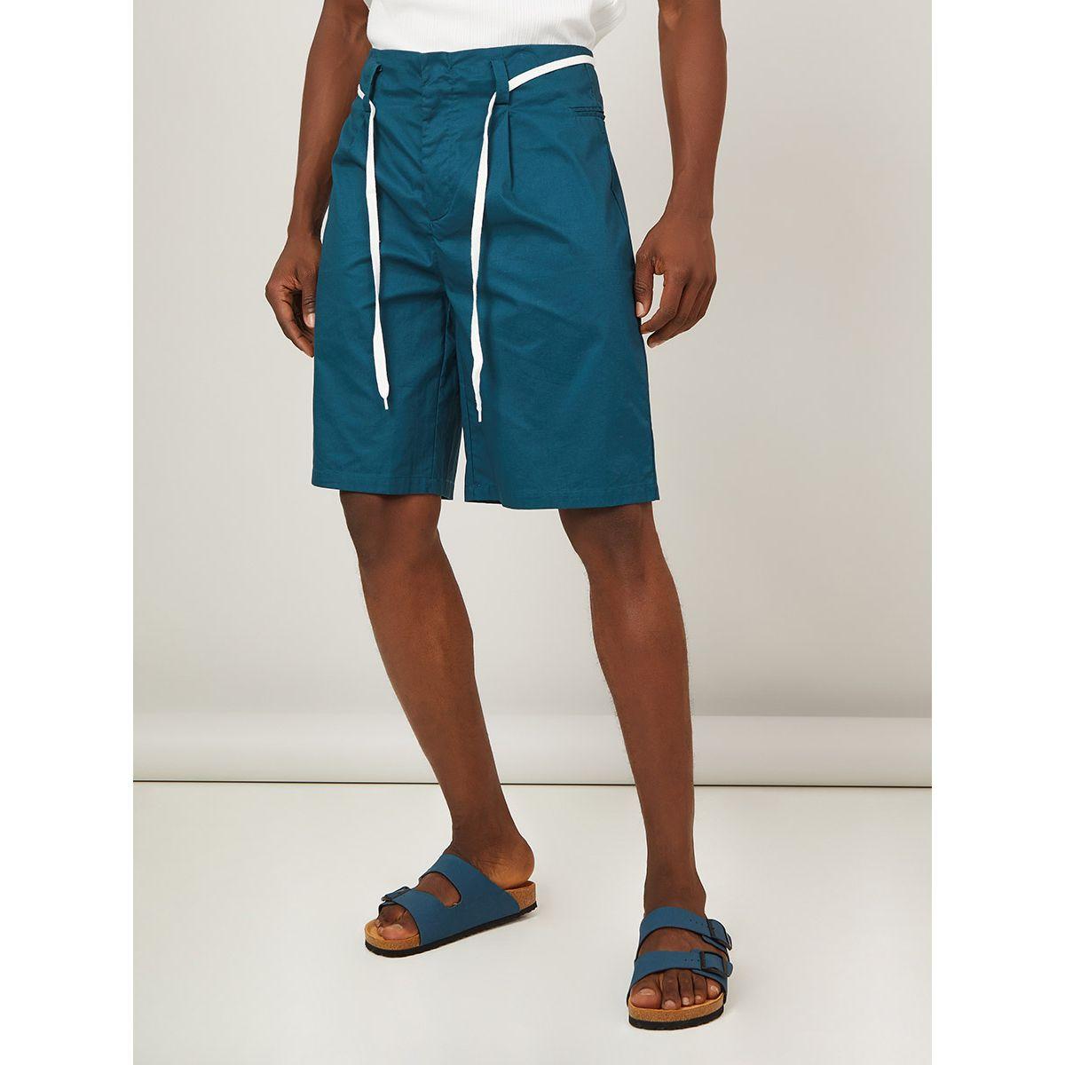 Styli Twill Shorts with Contrast Drawstring Detail-men-clothing-bottoms-shorts-image-10