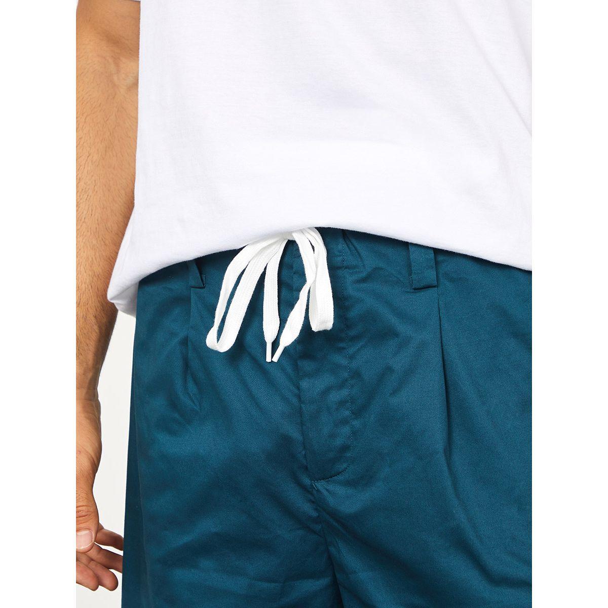 Styli Twill Shorts with Contrast Drawstring Detail-men-clothing-bottoms-shorts-image-3