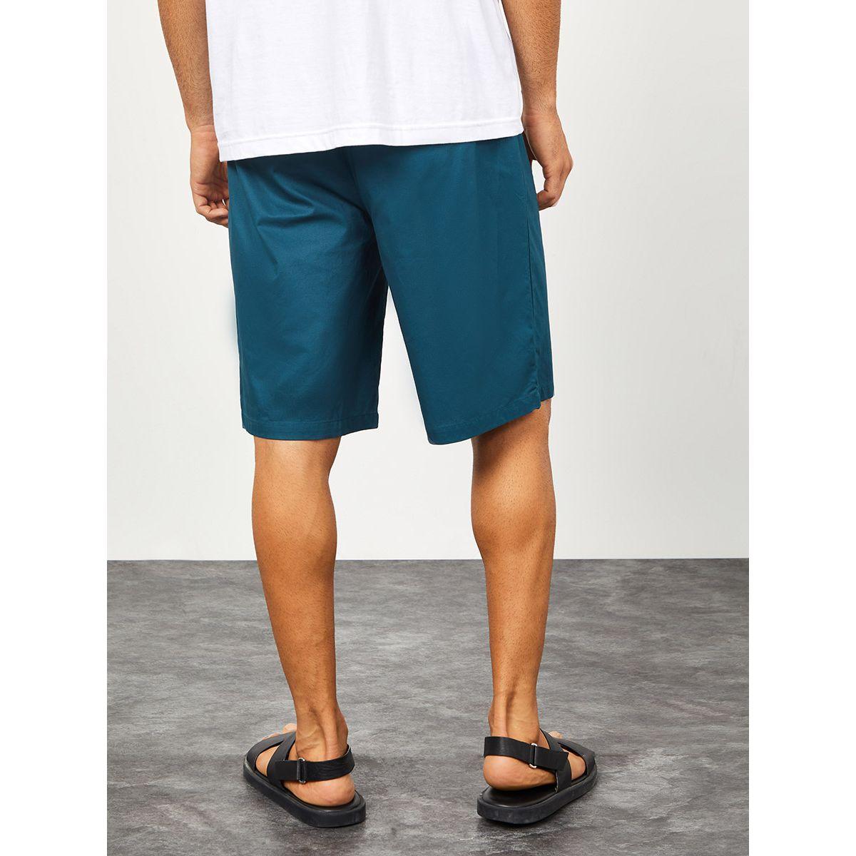 Styli Twill Shorts with Contrast Drawstring Detail-men-clothing-bottoms-shorts-image-4