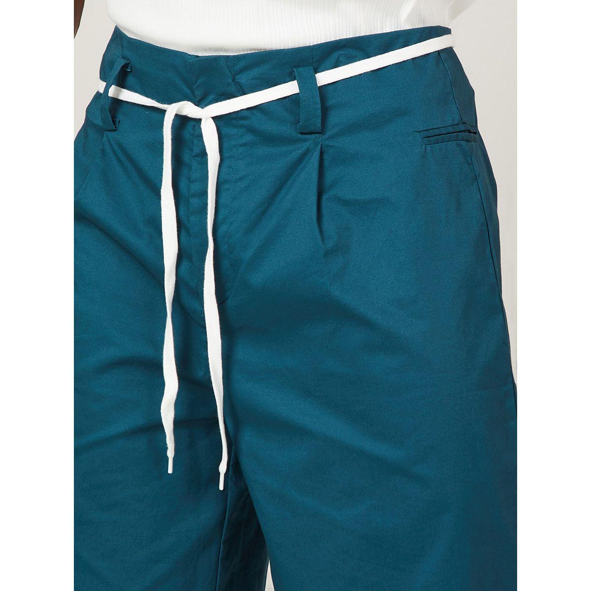 Styli Twill Shorts with Contrast Drawstring Detail-men-clothing-bottoms-shorts-image-5