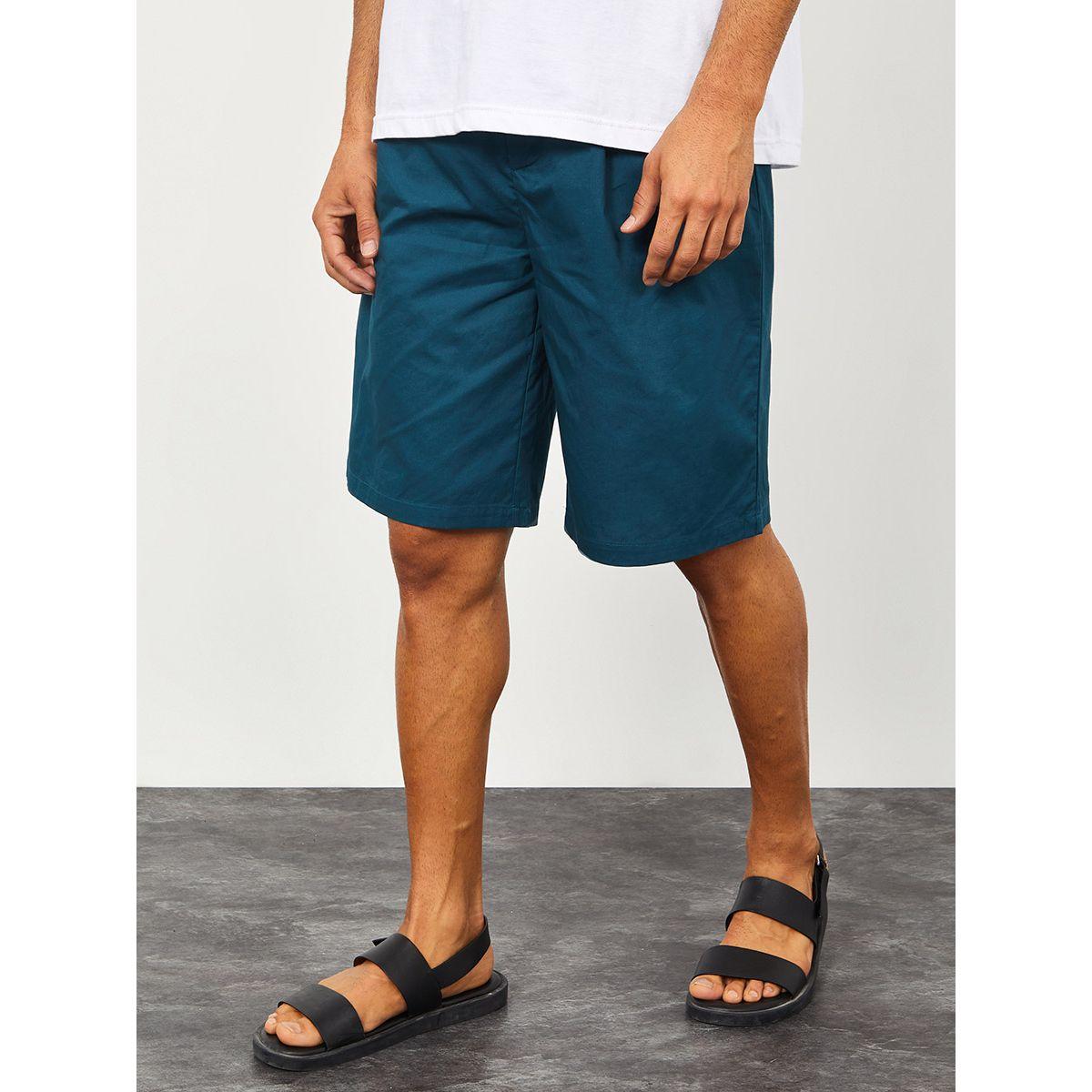 Styli Twill Shorts with Contrast Drawstring Detail-men-clothing-bottoms-shorts-image-7