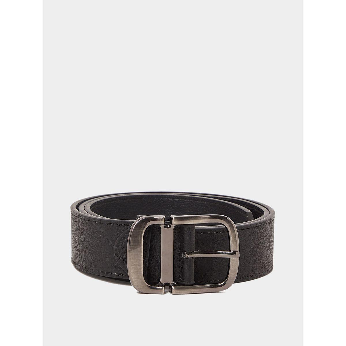Styli Textured Belt with Metal Buckle Belt-men-beltsandwallets-belts-image-1