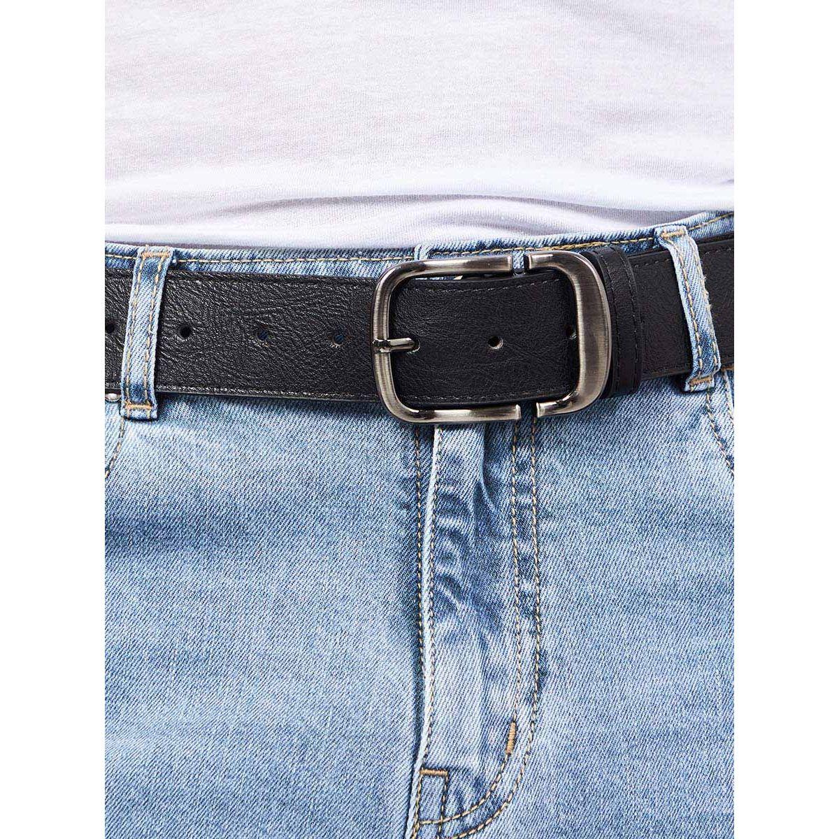 Styli Textured Belt with Metal Buckle Belt-men-beltsandwallets-belts-image-3
