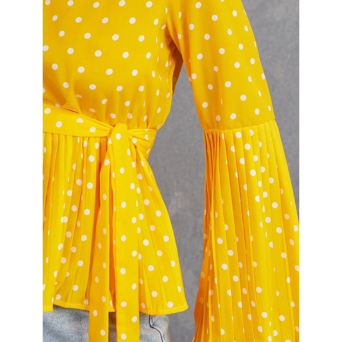 بلوزة بيبلوم باكمام جرس-women-clothing-shirtsandblouses-blouses-image-3