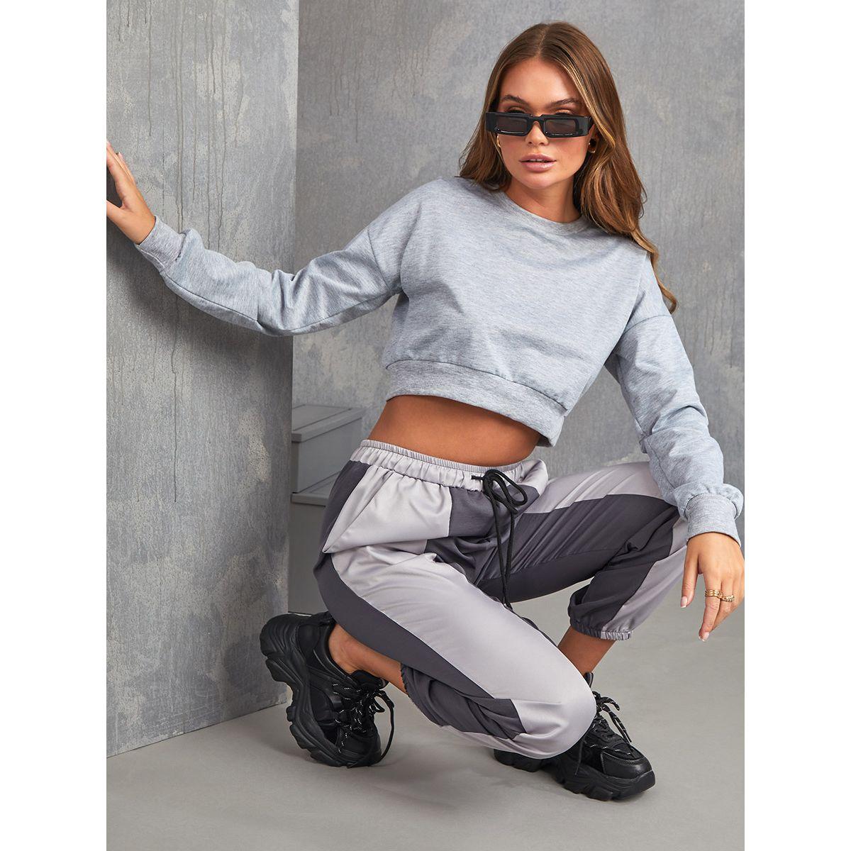 Styli Colorblock Drawstring Waistband Jogger-women-clothing-bottoms-joggers-image-1