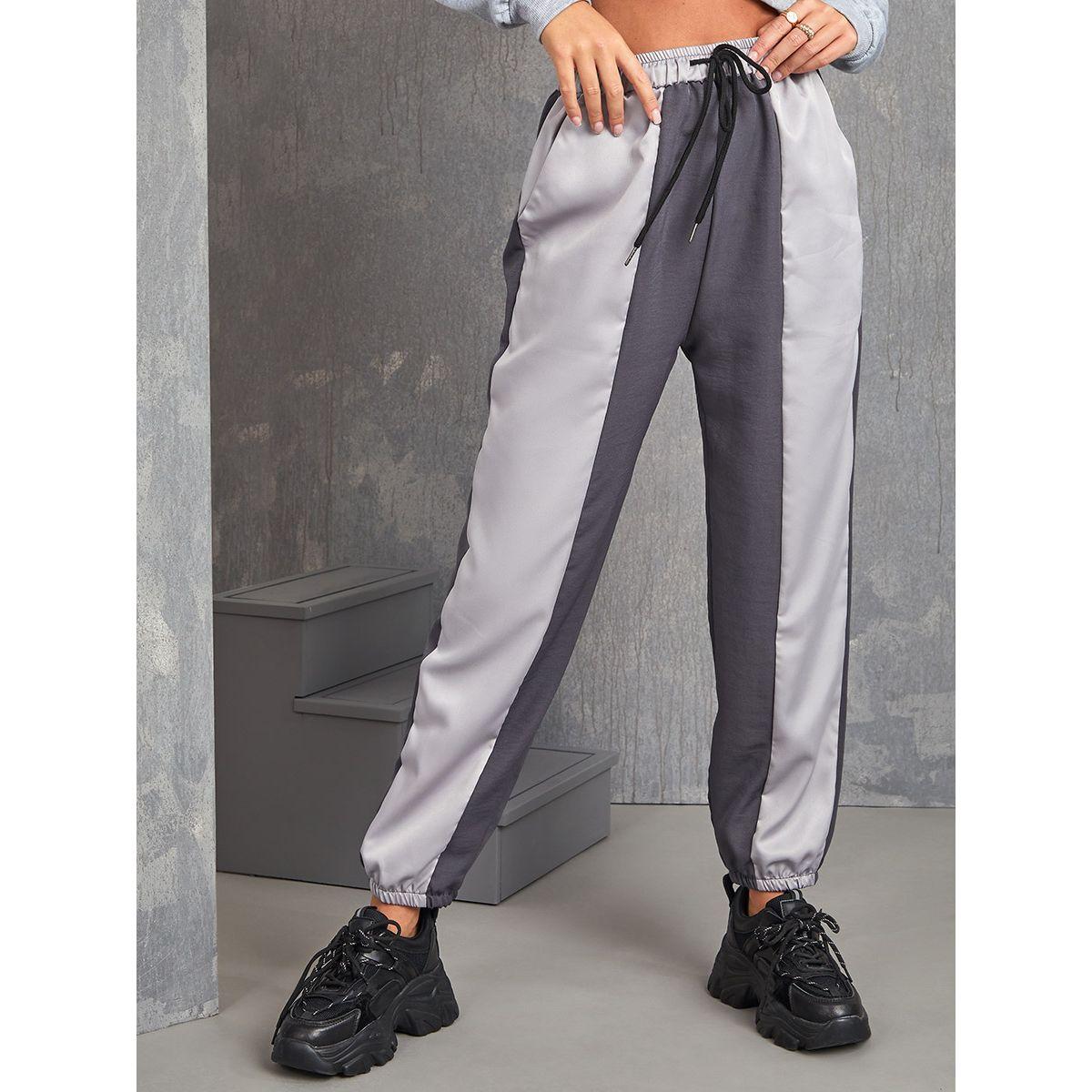 Styli Colorblock Drawstring Waistband Jogger-women-clothing-bottoms-joggers-image-2