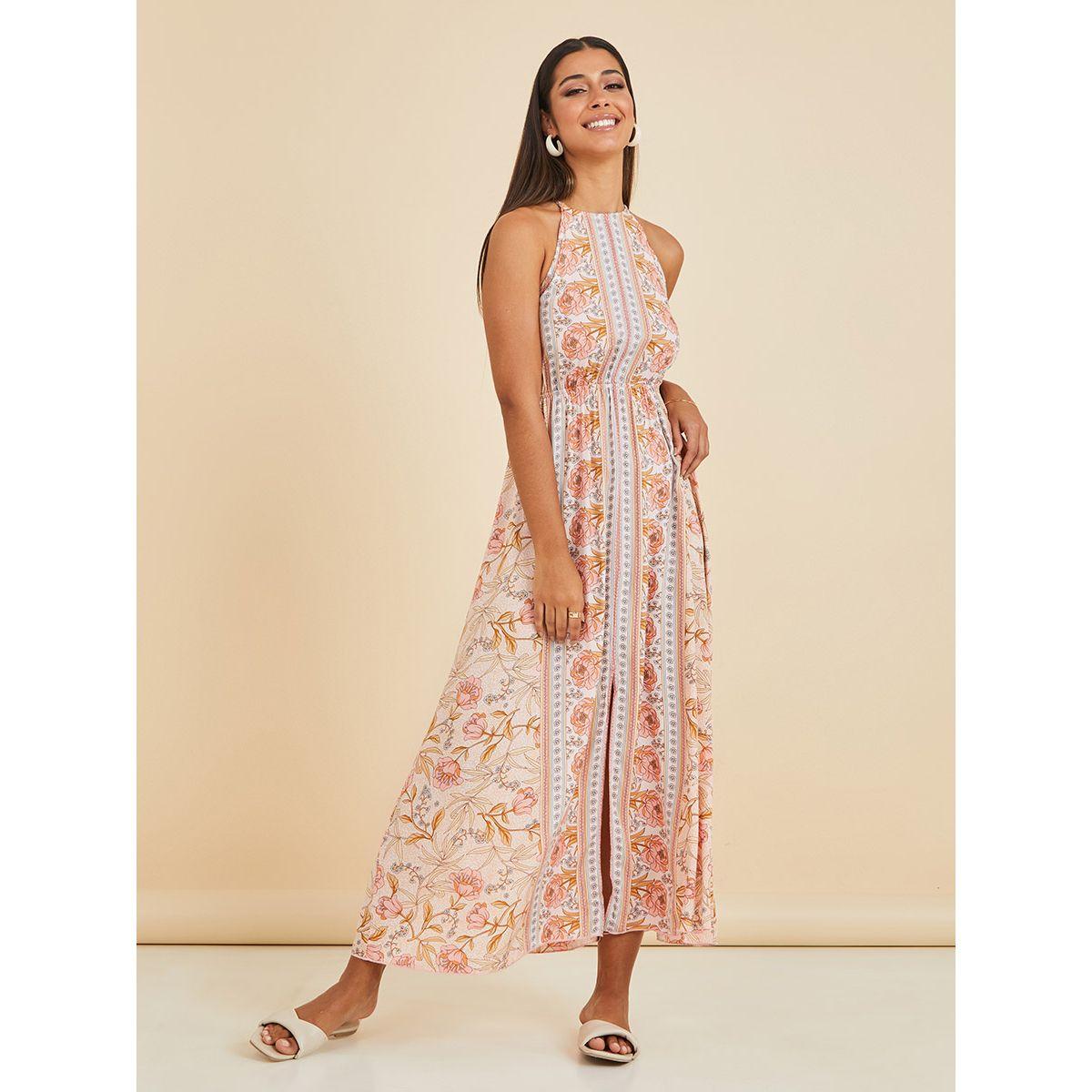 فستان طويل مطبع بزهور من ستايلي-women-clothing-dresses-image-1